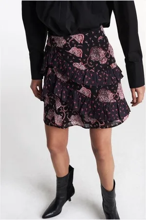 Alix the label Flower Paisley Ruffled casual rok dames