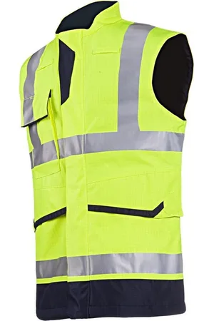 Sioen Flaxton Vlamvertragende en antistatische signalisatie bodywarmer maat L