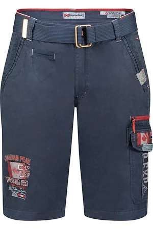 Canadian Peak Heren Korte Broek Met Zakken En Riem - XXL