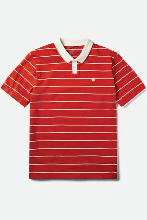 Brixton PROPER S/S POLO KNIT Heren T-shirt - Maat XL