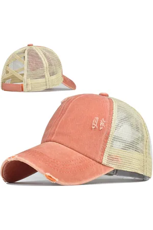 ASTRADAVI Baseball Cap - Mesh Baseball Cap - Zachte en Lichte Denim Stof in Gewassen Stijl Paardenstaart Cap