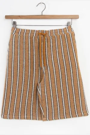 Sissy-Boy Goudbruine shorts met strepen