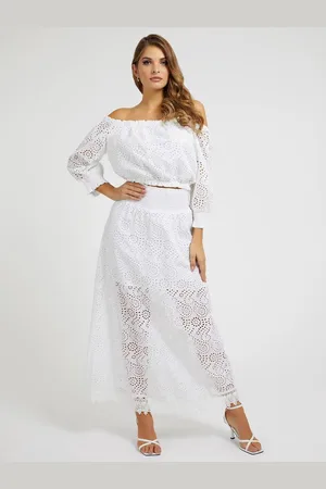 Guess Sangallo Rafa Long Skirt Rokken Dames - - Maat XS