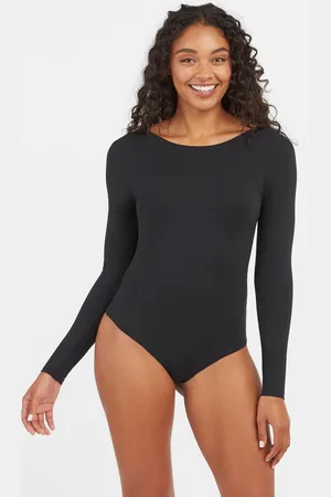Spanx Suit Yourself Bodysuit Ronde nek lange mouwen - Maat XL - Kleur