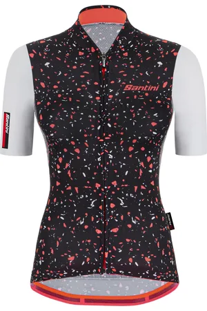 Santini Fietsshirt Korte mouwen Dames - Delta Pietra S/S Jersey For Women Black - S