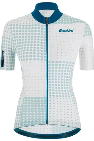 Santini Fietsshirt Korte mouwen Blauw Dames - Tono Sfera S/S Jersey For Women - XL