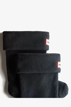 Hunter Kids Boot Socks - Fleece - Black - Maat 32-34