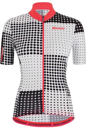 Santini Fietsshirt Korte mouwen Zwart Dames - Tono Sfera S/S Jersey For Women Black - XL