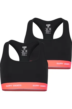HAPPY SHORTS Dames Sport BH Bustier 2-Pack - Maat L