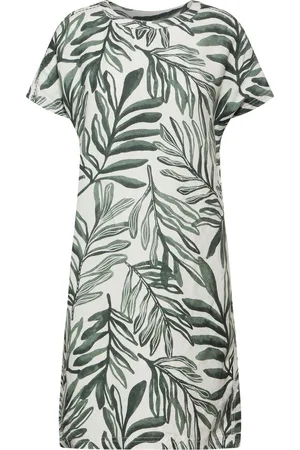 CECIL Linnen print jurk Dames Jurk - - Maat XXL
