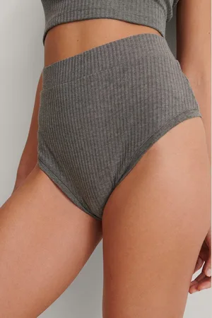 NA-KD Dames slaapbroekje - high waist panty - XS