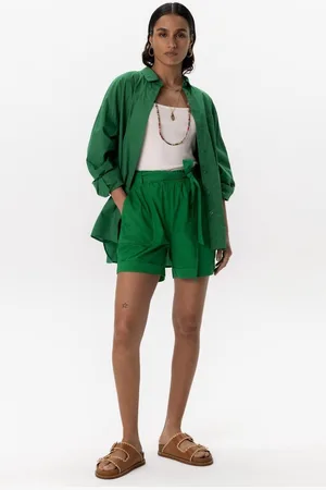 Sissy-Boy Groene high waist paperbag shorts