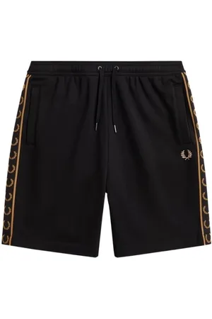 Fred Perry Taped Sweat Short Black/Warm Stone