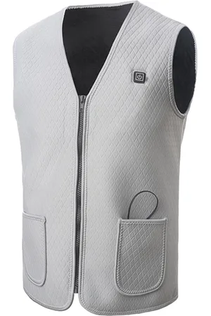 Merkloos Bodywarmer - Verwarming Vest - Met USB - Verwarming Bodywarmer - Zelf Verwarmend Vest - Verwarmde Bodywarmer - Verstelbare Temperatuur - Wasbaar - Mouwloos - XXL