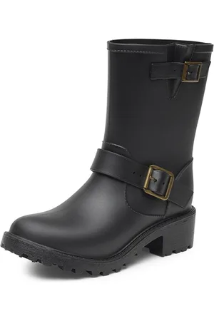 Import Rubberen dames regenlaarzen | merk | model Noor | kleur zwart | maten 36-41