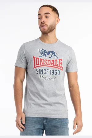 Lonsdale London Gonfirth T-shirt Met Korte Mouwen Grijs M Man