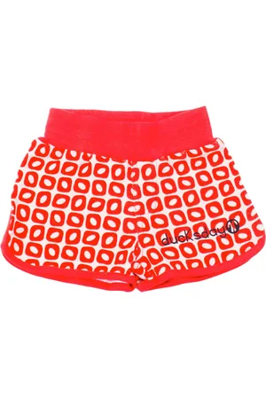 Ducksday Short - unisex - Funky Red - 8 JAAR - 122/128