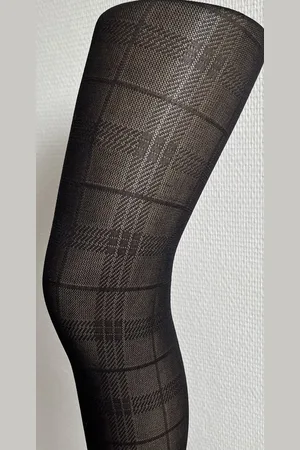 Pretty Polly Panty - Tartan Pattern - M/L