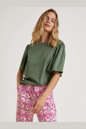 Calida Laurel Shirt 14429 Green - maat M