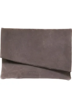Berdine | Leren clutch | bruin | | sterk buffelleer | dames handtasje | minimalistisch elegant eenvoudig gelegenheid modern uniek casual chique bruiloft