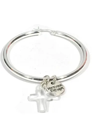 Heaven Eleven Dames oorbel - Ibiza - oorring - 925 - swarovski elements - kruis