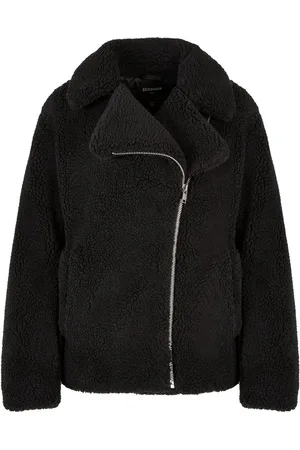 Urban classics Sherpa Biker Jacket - XL - Zwart