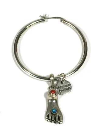 Heaven Eleven Dames oorbel - Ibiza - oorring - 925 - 925 - buddha feet