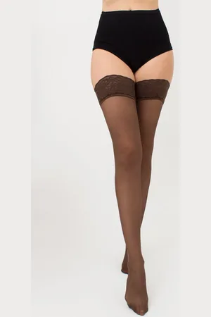 Giulia Hold Up Kousen - Emotion 40 - Hold Up - Stay Up - Hold Up Stockings - Kanten Boord - Zelf Ophoudend - Lichte Glans - 40 Den - M/L