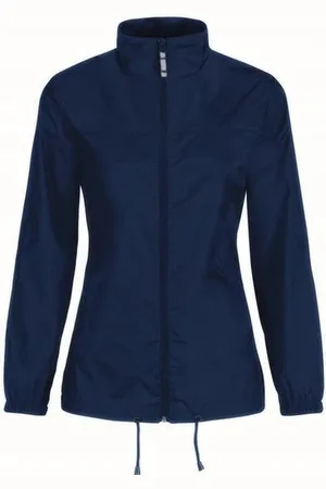 B and C Dames regenkleding - Sirocco windjas/regenjas in het donkerblauw - volwassenen 2XL (44)