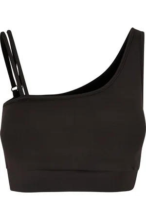 Urban classics Damen Ladies Recycled Asymmetrical Bra Black-S