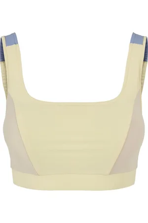 Urban classics SportBH -XXL- Color Block softyellow/softseagrass/vablue