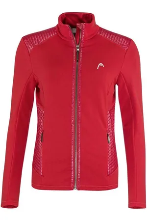 Head Dara Fleece Met Volledige Rits Rood L Vrouw