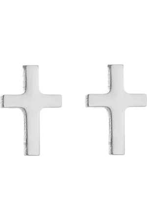 Fako Bijoux® Oorbellen - Steker - Stainless Steel - Kruisje