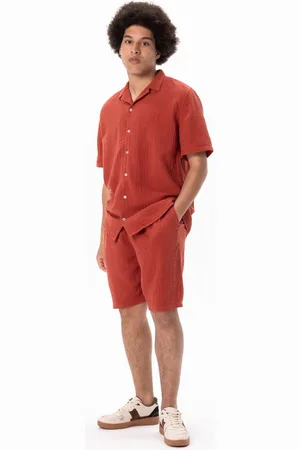 Sissy-Boy Donkerrode mousseline shorts