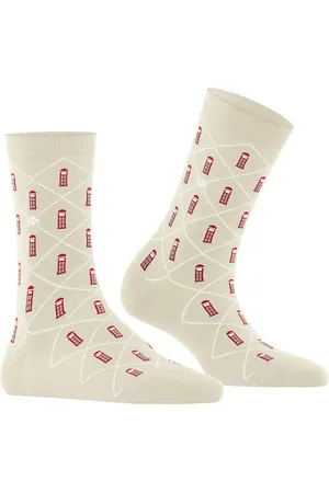 Burlington Phone Booth damessokken - beige (gravel)