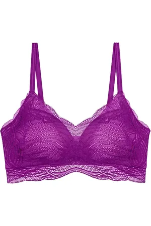 Triumph Lift Smart push up Bh zonder beugel - kanten Beugelloze bh met smalle bandjes - voorgevormd - M