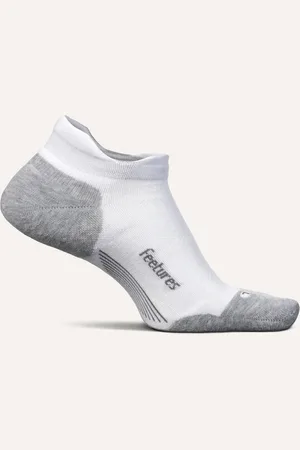 Feetures | Elite | Max Cushion | No Show Tab V2 | Hardloopsokken | Unisex | White | 38-42
