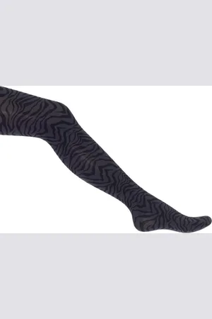 Bonnie Doon Dames - Fine Zebra Tights - - maat 42/44