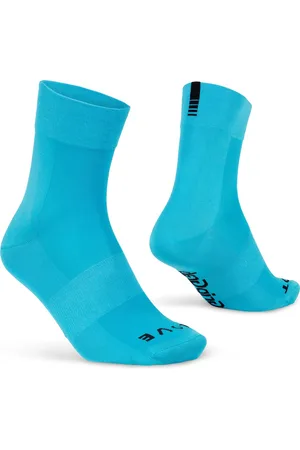 GripGrab Lightweight SL Performance Zomer Fietssokken 1 Paar Coolmax Wielersport Sokken Regular Cut - Blauw - Unisex - Maat S (38-41)