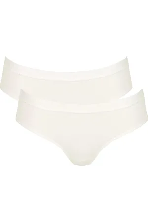 Sloggi 2-pack dames hipster Go Casual - Biologisch katoenen dames onderbroek - Milieuvriendelijk duurzaam ondergoed - HIpster onderoged - XXL