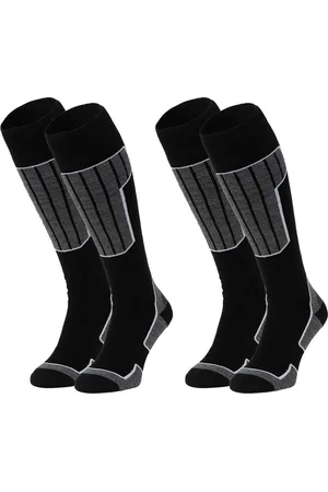Nomad ?? Skisokken Essential 2-Pack | 39/42 | Warme sokken Dames / Heren | Lange Huissokken / Wandelen / Sporten | Knie Kousen | Goede vochtafvoer