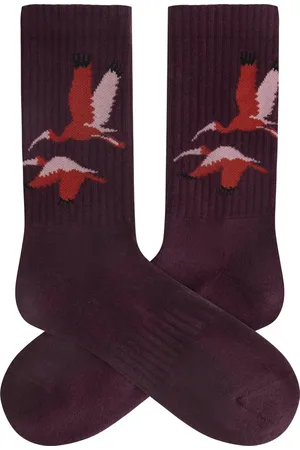 A-dam Red Birds - Sportsokken - Sokken - Biologisch Katoen - Vegan - Heren en Dames - - 41-46