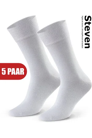 Steven Katoen Heren Sokken - Multipack 5 Paar - Maat 45 46 47 - Luxe Mannen Sokken - Hoogwaardige Kwaliteit - Naadloos - Voor onder een Pak - MADE in EU