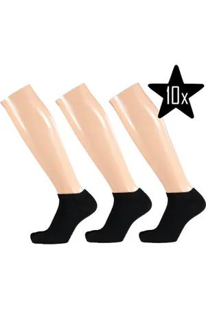 Apollo Footies - No show sokken - 41/46 - 10-Pack - Uniseks - Mannen - Vrouwen