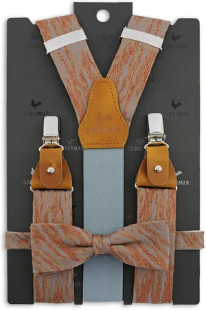 Sir Redman Bretels met strik - bretels combi pack Walter Waves roest