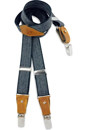 Sir Redman Bretels - kinderbretels Visgraat motief blauw
