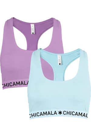 Chicamala Dames Racer Back 2 Pack - Maat M - Dames Bralette