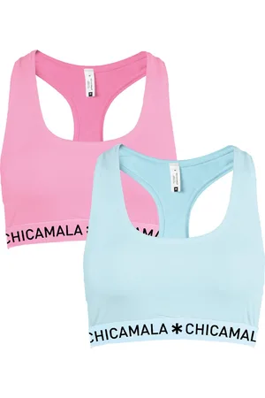 Chicamala Dames Racer Back 2 Pack - Maat M - Dames Bralette