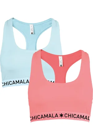 Chicamala Dames Racer Back 2 Pack - Maat M - Dames Bralette