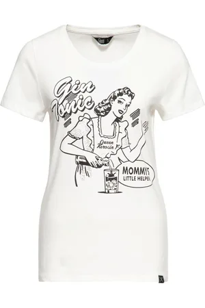 Queen Kerosin Damen Gin Tonic Classic T-Shirt -S